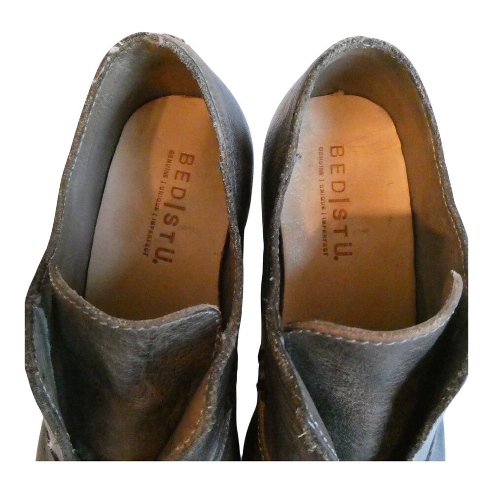Bed Stu Helen Leather Heeled Ankle Bootie Shoes Dark Brown Point Toe Women 7.5 - Picture 14 of 16